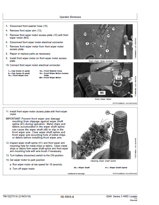 John Deere 824K 4WD Series II Loader Technical Manual (S.N after C664100 & D664100 -) - Image 5