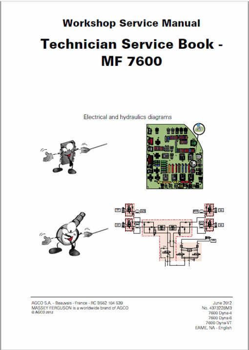 Massey Ferguson 7619, 7620, 7622, 7624, 7626 Tractor Service Manual - Image 2