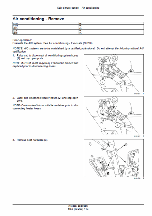 New Holland L223, L225, C232 SkidSteer Loader Service Manual - Image 5