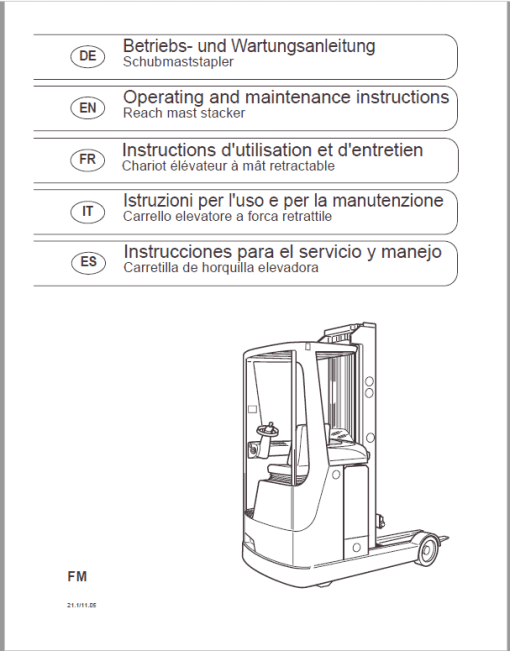 Still FM Type 429 and Type 447 Reach Truck Workshop Repair Manual - Image 5