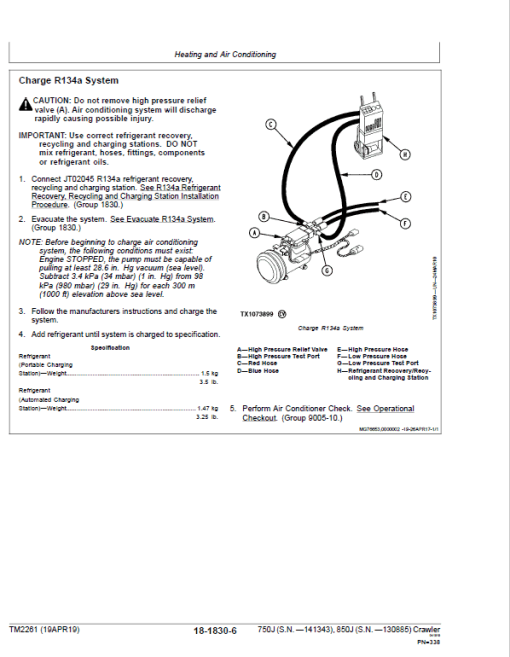 John Deere 750J, 850J Crawler Dozer Technical Manual (S.N. before 130885) - Image 5