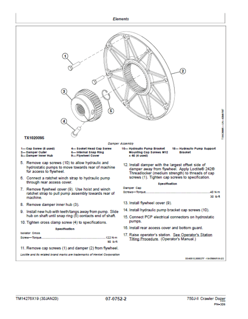 John Deere 750J-II Crawler Dozer Technical Manual (SN. from D000001 - D306890) - Image 5