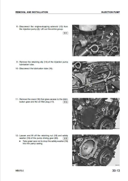 Komatsu WB97S-2 Backhoe Loader Repair Service Manual - Image 5