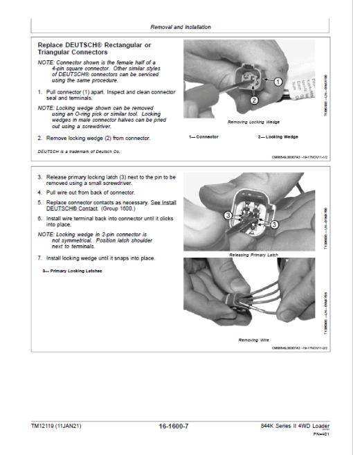 John Deere 844K-II 4WD Engine (iT4) Loader Technical Manual (S.N E645194 - E664097) - Image 5