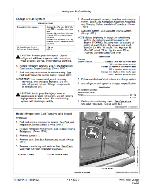 John Deere 944K 4WD Loader Repair Technical Manual (S.N E669456 - E690604) - Image 5