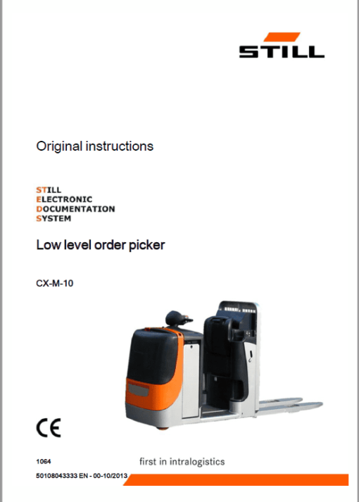 Still CX, CXD, CXM, Kanvan, CXS, CXT, CXH Order Picker Workshop Repair Manual - Image 5