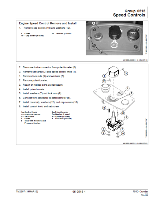 John Deere 755D Crawler Loader Technical Manual (TM2366 and TM2367) - Image 5