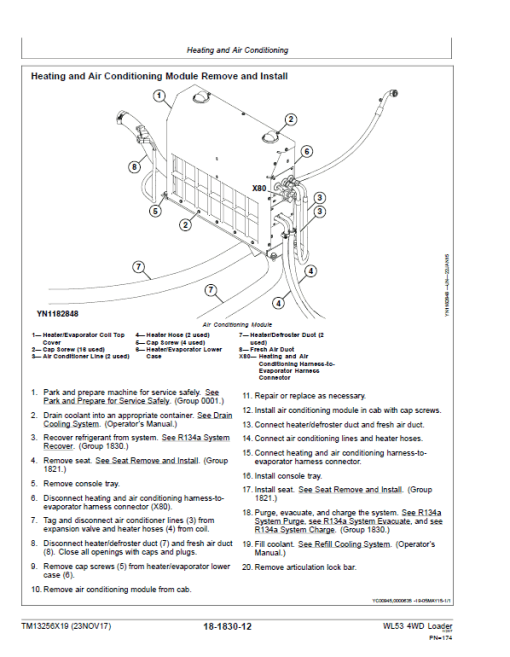 John Deere WL53 4WD Loader Repair Technical Manual (S.N D100008 - D100079) - Image 5