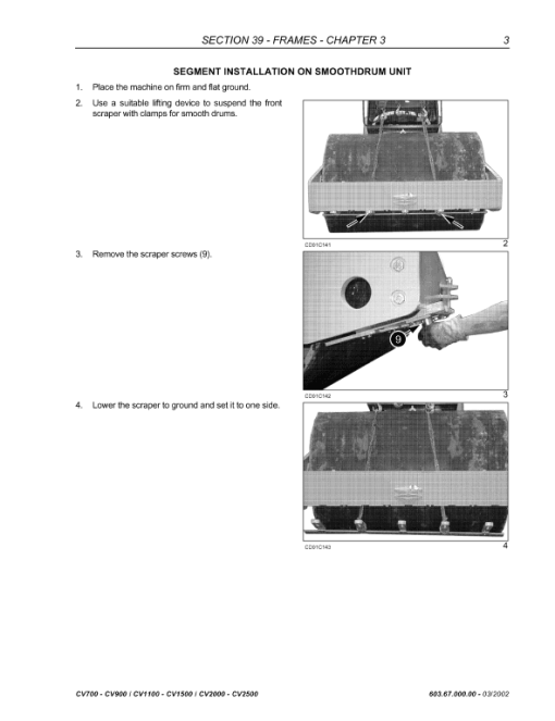 New Holland CV700, CV900, CV1100 Compactor Service Manual - Image 5