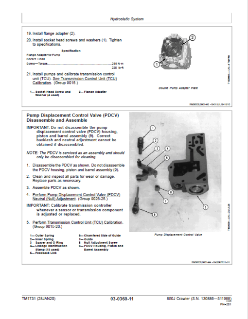 John Deere 850J Crawler Dozer Technical Manual (SN. from D130886 - D311988) - Image 2