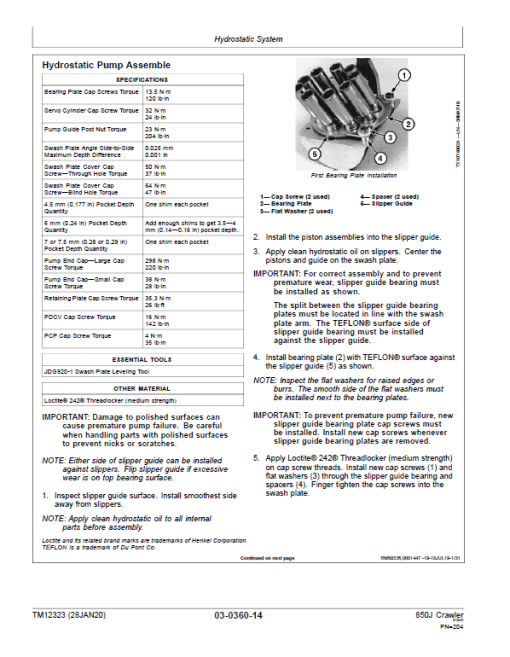 John Deere 850J with Engine 6068HT090 Crawler Dozer Technical Manual - Image 3