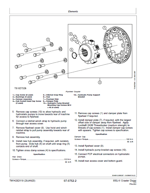 John Deere 850J-II Crawler Dozer Technical Manual (SN. from C000001) - Image 3