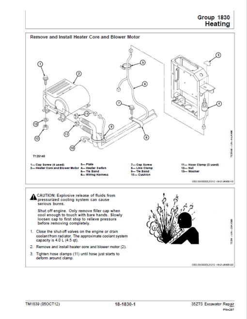 John Deere 35ZTS Excavator Repair Technical Manual - Image 5