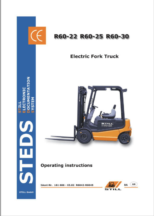 Still Electric Fork Truck R60: R60-22 R60-25 R60-30, R60-35 R60-40 R60-45 R60-50 Workshop Manual - Image 4