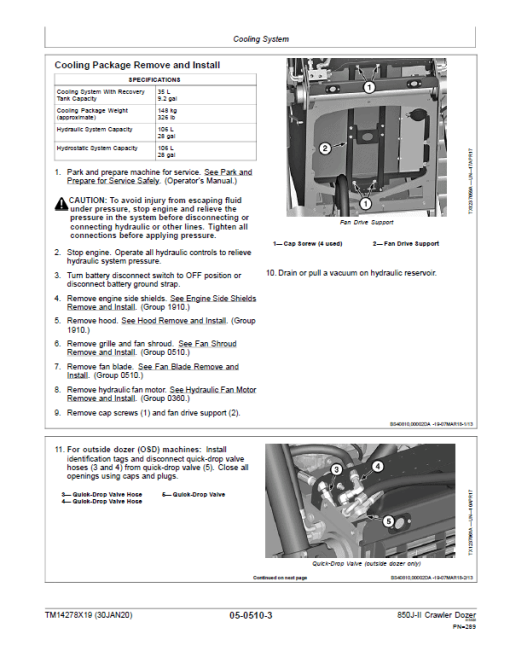 John Deere 850J-II Crawler Dozer Technical Manual (SN. from D000001) - Image 5