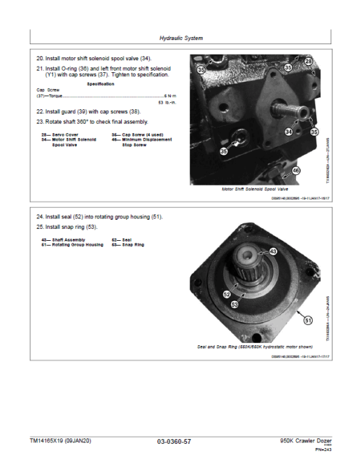 John Deere 950K Crawler Dozer Technical Manual (SN. from F310401 - 338999) - Image 5