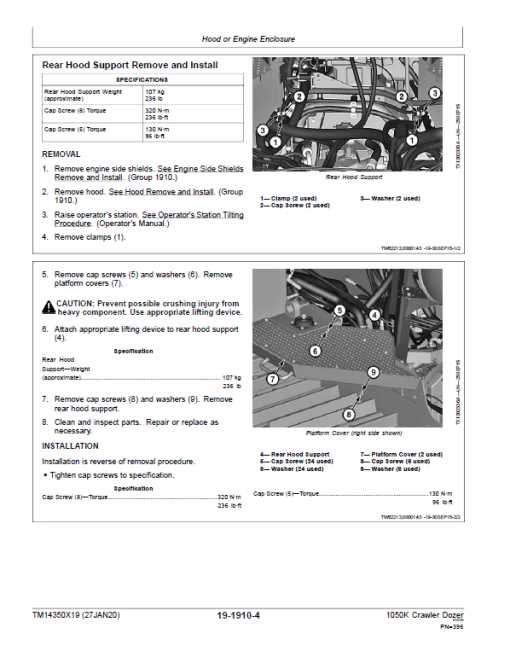 John Deere 1050K Crawler Dozer Technical Manual (SN. C318802-) - Image 4