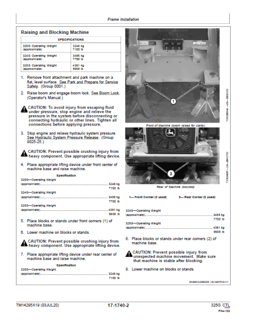 John Deere 325G Compact Track Loader Repair Technical Manual (S.N after J328658 - ) - Image 5