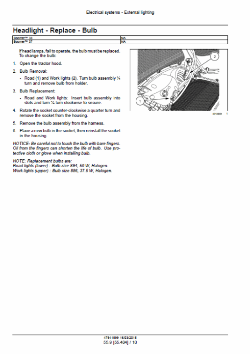 New Holland Boomer 33 and Boomer 37 Tractor  Service Manual - Image 5