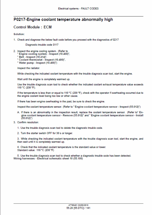 Case CX250C Crawler Excavator Service Manual - Image 5