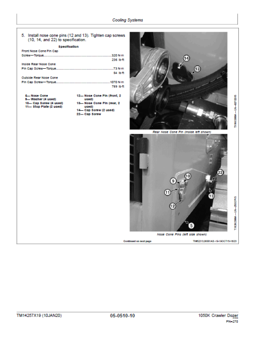 John Deere 1050K Crawler Dozer Technical Manual (SN. from D268234) - Image 5