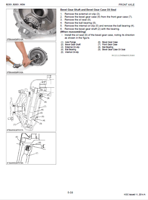 Kubota B2301, B2601 Tractor Workshop Service Manual - Image 4