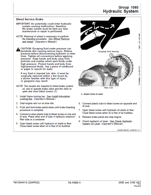 John Deere 260E and 310E Articulated Dump Truck Technical Manual (SN. from D677827) - Image 5