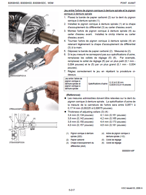 Kubota B2630HSD, B3030HSD Tractor Workshop Manual - Image 5