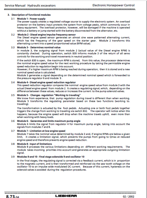 Liebherr A900 ZW and A900 Litronic Excavator Service Manual - Image 5