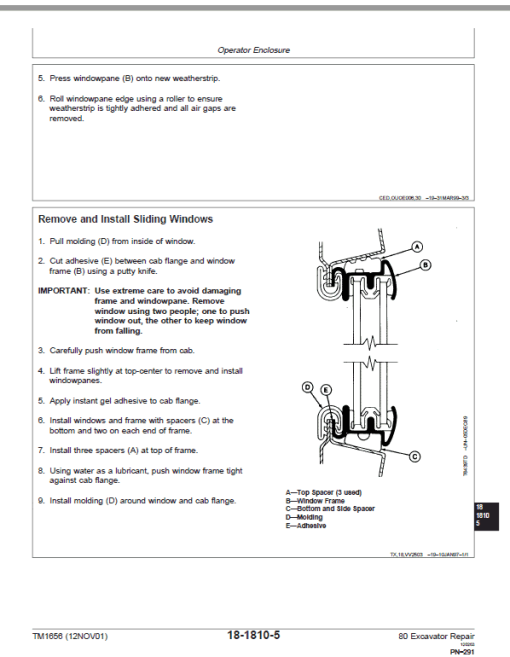 John Deere 80 Excavator Repair Technical Manual - Image 4