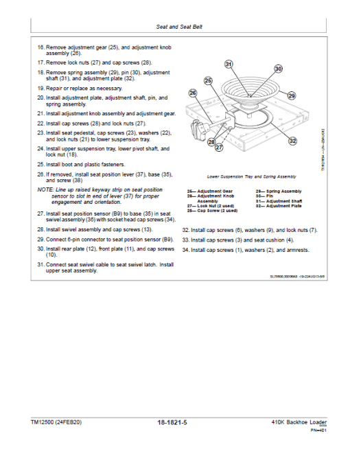 John Deere 410K Backhoe Loader Repair Technical Manual (S.N after C219607 & D219607 - ) - Image 5