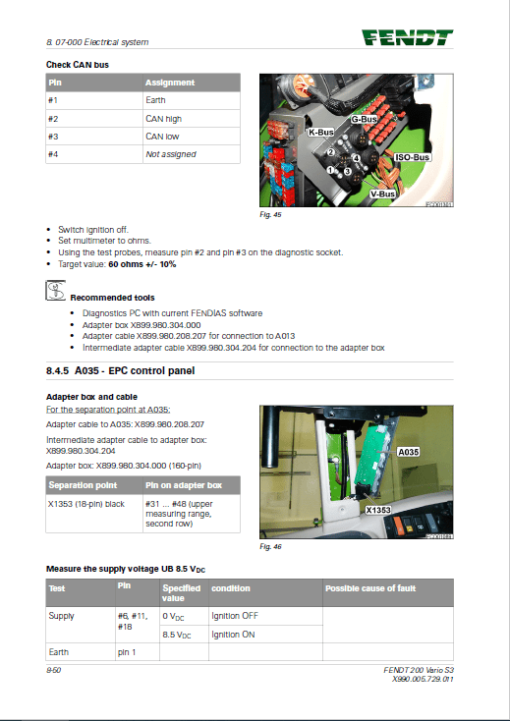 Fendt 207, 208, 209, 210, 211 Vario S3 Tractors Workshop Repair Manual - Image 2