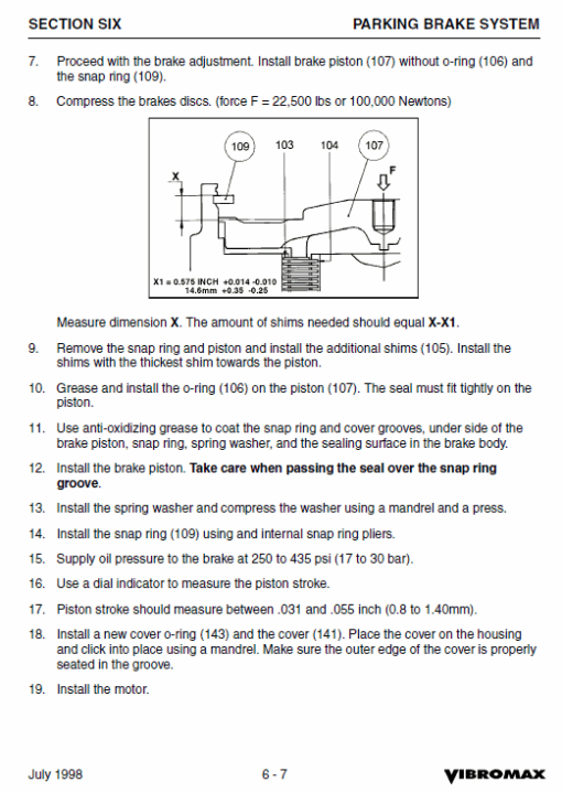 JCB Vibromax 1103 Single Drum Roller Service Manual - Image 5