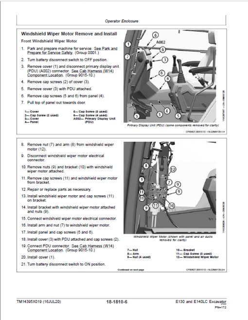 John Deere E130, E140LC Excavator Repair Technical Manual (SN. after DXXXXXX – ) - Image 5