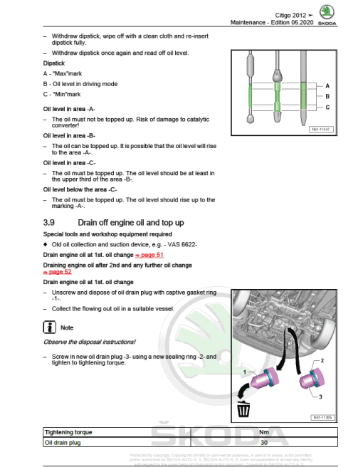 SKODA CITIGO (NF) Repair Service Manual - Image 5