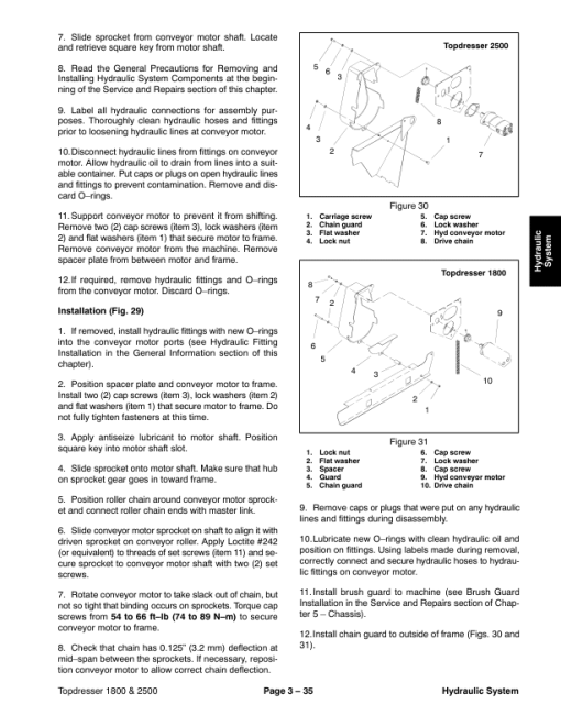 Toro Topdresser 1800 and 2500 Service Repair Manual - Image 5