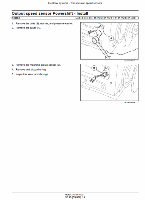 New Holland RG140.B VHP, RG170.B VHP, RG200.B VHP Motor Graders Manual - Image 5