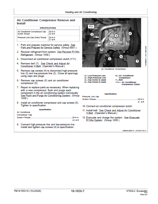 John Deere 470GLC Excavator Repair Technical Manual (SN. D473001-) - Image 3