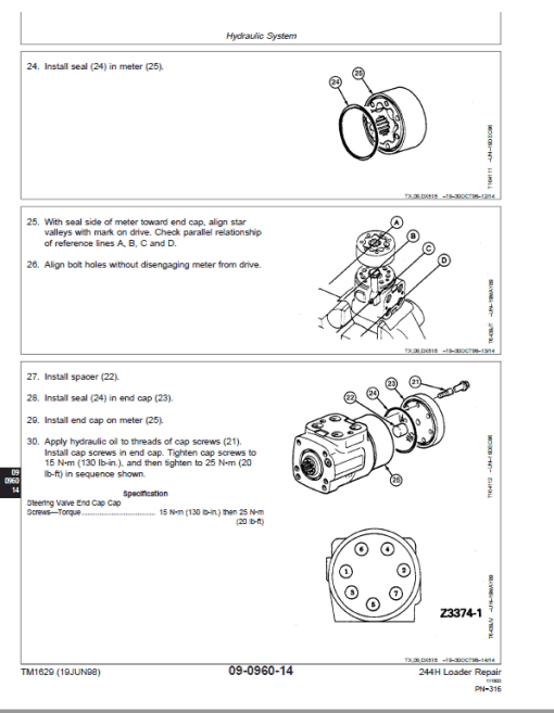 John Deere 244H Loader Repair Technical Manual - Image 4