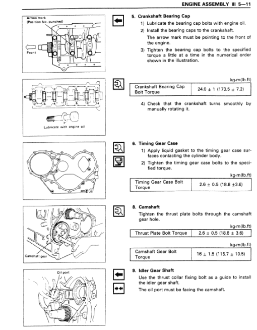 Isuzu 4BB1, 4BD1, 4BD1T Engine Workshop Service Manual - Image 5