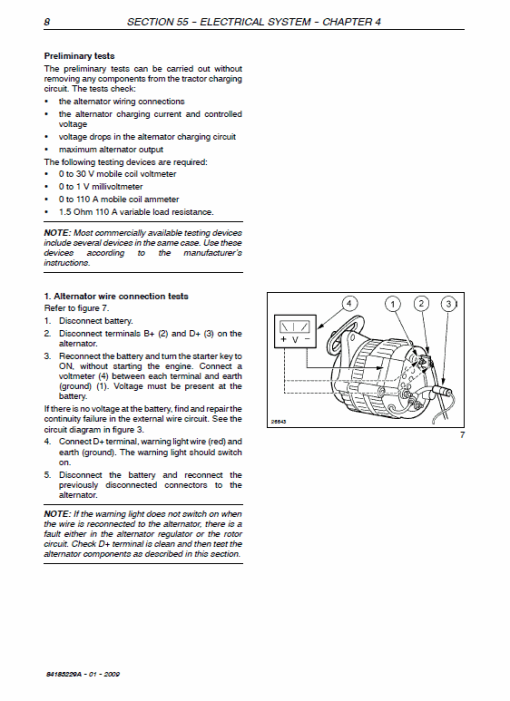 New Holland T3010, T3020, T3030, T3040 Tractors Service Manual - Image 5