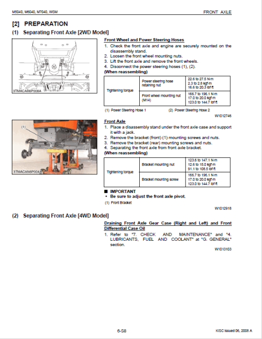 Kubota M5040, M6040, M7040 Tractor Workshop Manual - Image 4