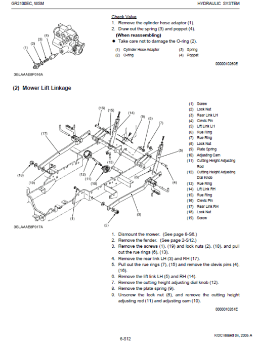 Kubota GR2100 Lawn Mower Workshop Manual - Image 5