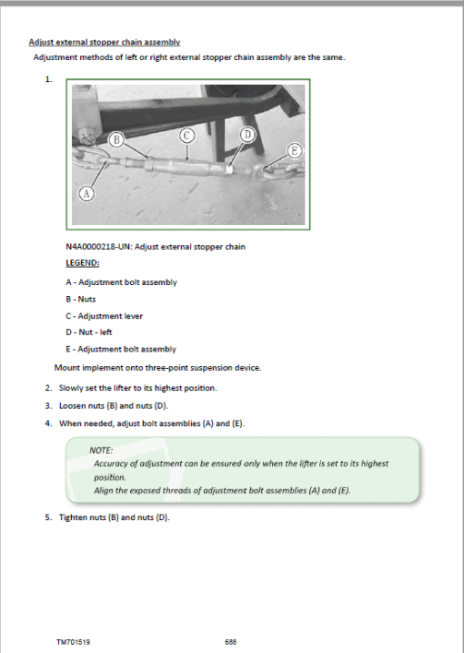 John Deere 500, 504, B550, B554 Tractors Repair Technical Manual - Image 5