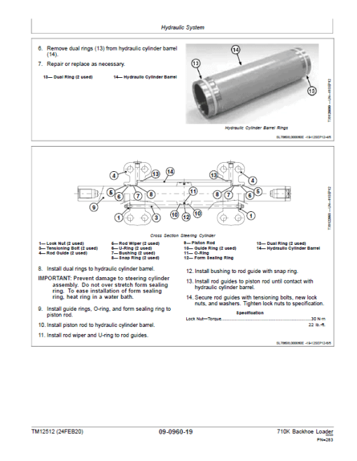 John Deere 710K Backhoe Loader Repair Technical Manual (S.N after D219607 - ) - Image 5