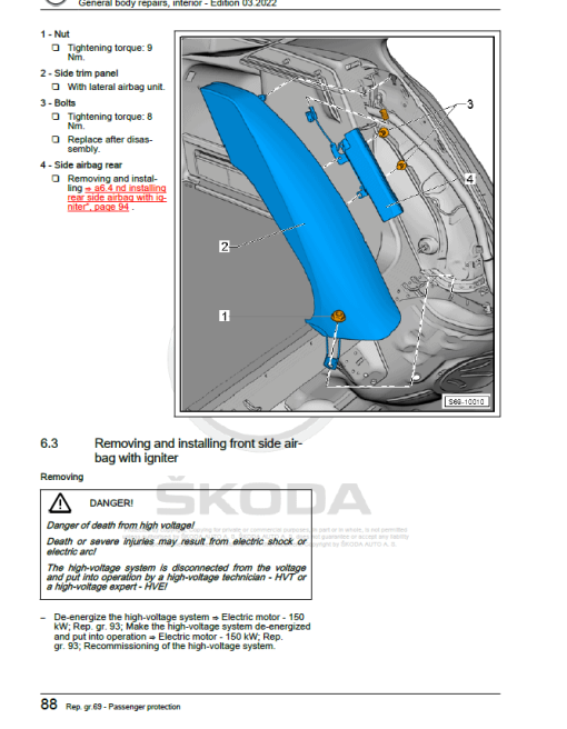 SKODA ENYAQ (5A, 5AC, 5AZ) Repair Service Manual - Image 4