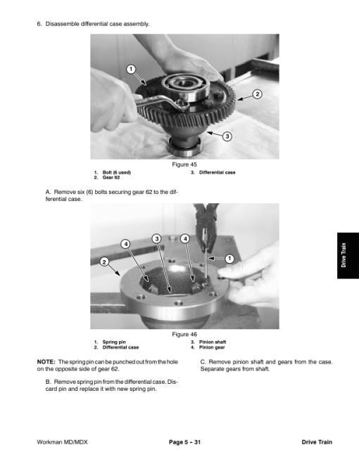 Toro Workman MD, MDX Service Repair Manual - Image 4