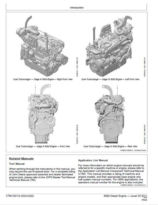 John Deere 6090 Diesel Engine Level 25 ECU Component Technical Manual (CTM139119) - Image 5