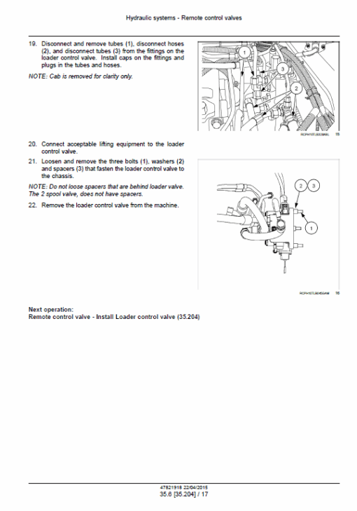 New Holland U80C Tractor Backhoe Service Manual - Image 5