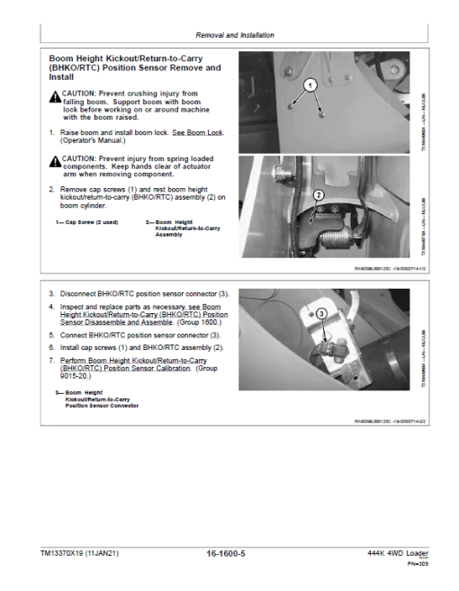 John Deere 444K 4WD Loader Technical Manual (SN. from D670308) - Image 4